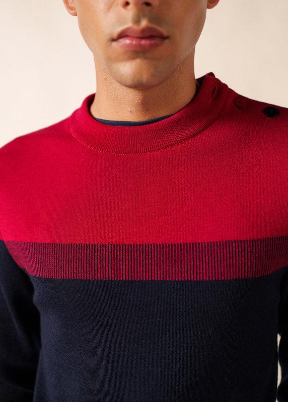 Saint James Bretagne Sailor Jumper MARINE/PERSAN