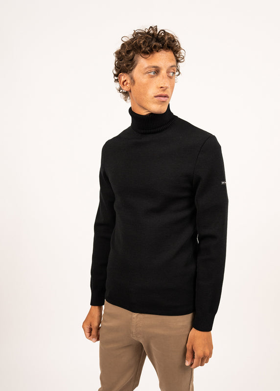 saint james Bretagne turtleneck jumper NOIR