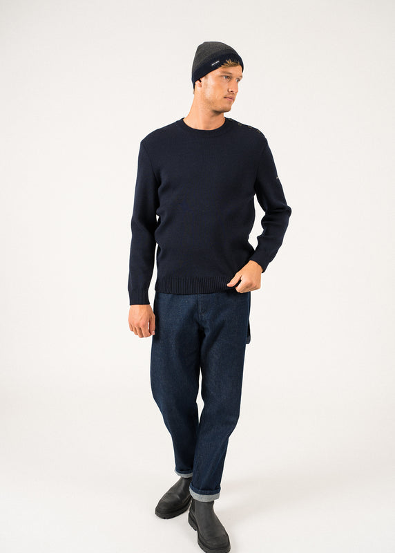 Saint James Bretagne Two-tone Beanie GRIS/MARINE