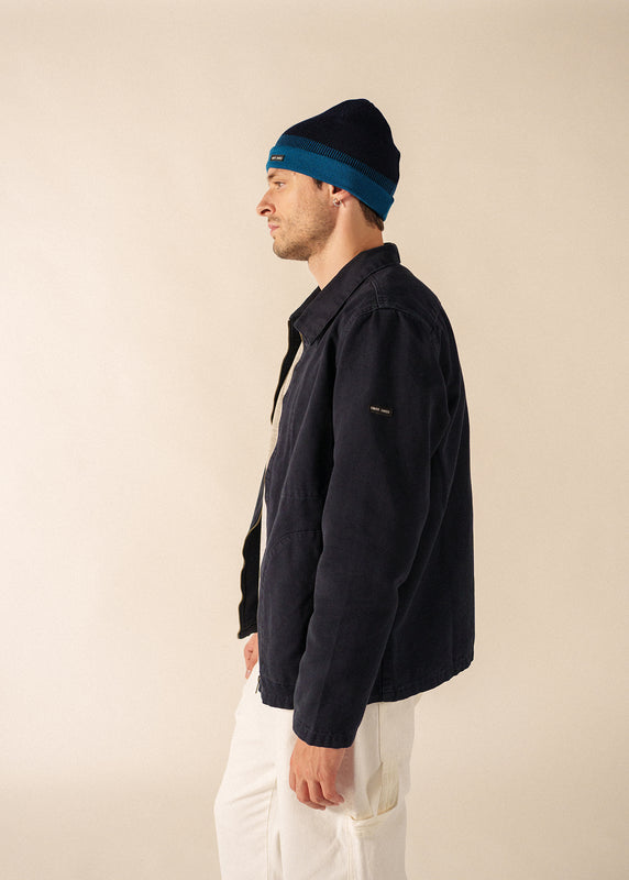 Saint James Bretagne Two-tone Beanie MARINE/LAC