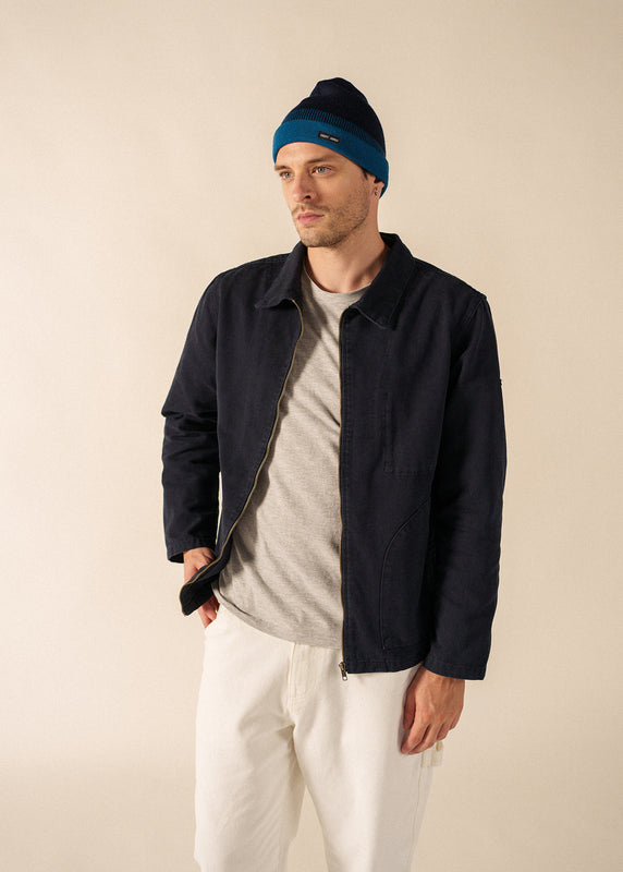 Saint James Bretagne Two-tone Beanie MARINE/LAC