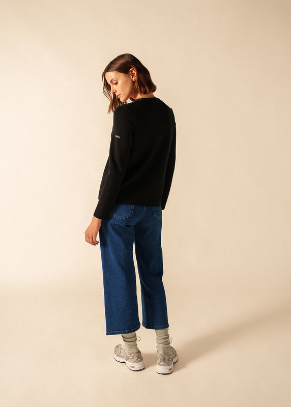 Saint James Brevands V Neck Cardigan NOIR