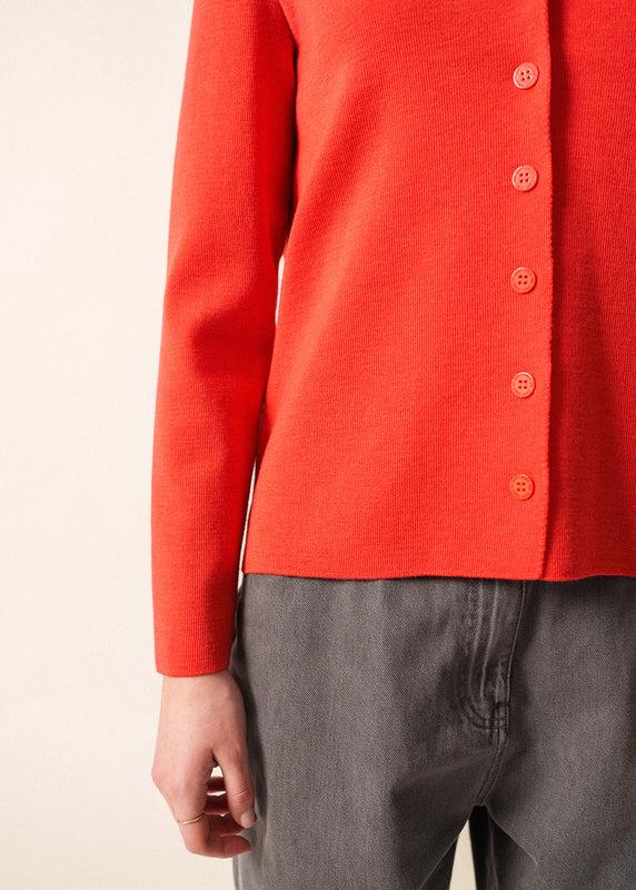 Saint James Brevands V Neck Cardigan RODEO