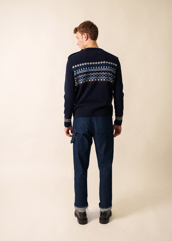 Saint James Briançon Sailor Jumper NAVY/MULTICO