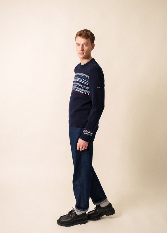Saint James Briançon Sailor Jumper NAVY/MULTICO