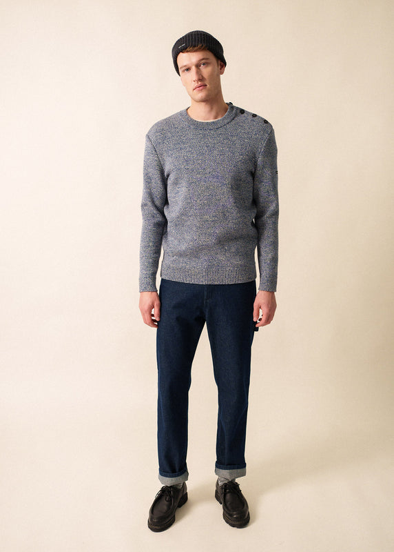 Saint James Cancale Mélange Jumper JEAN/ECRU
