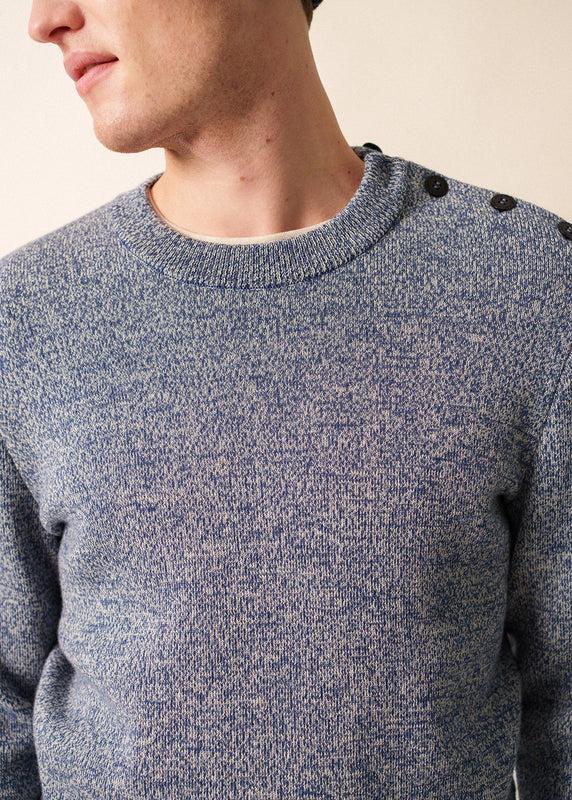 Saint James Cancale Mélange Jumper JEAN/ECRU