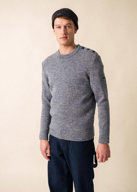 saint james Cancale Mélange Jumper JEAN/ECRU