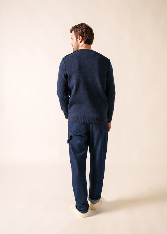 Saint James Cancale Sailor Jumper BLEU CHINE