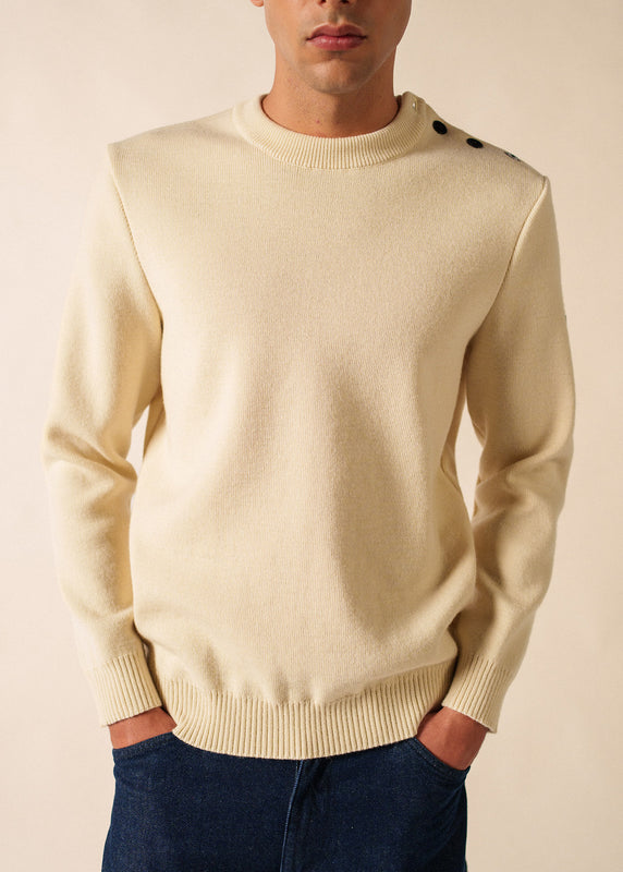 Saint James Cancale Sailor Jumper ECRU