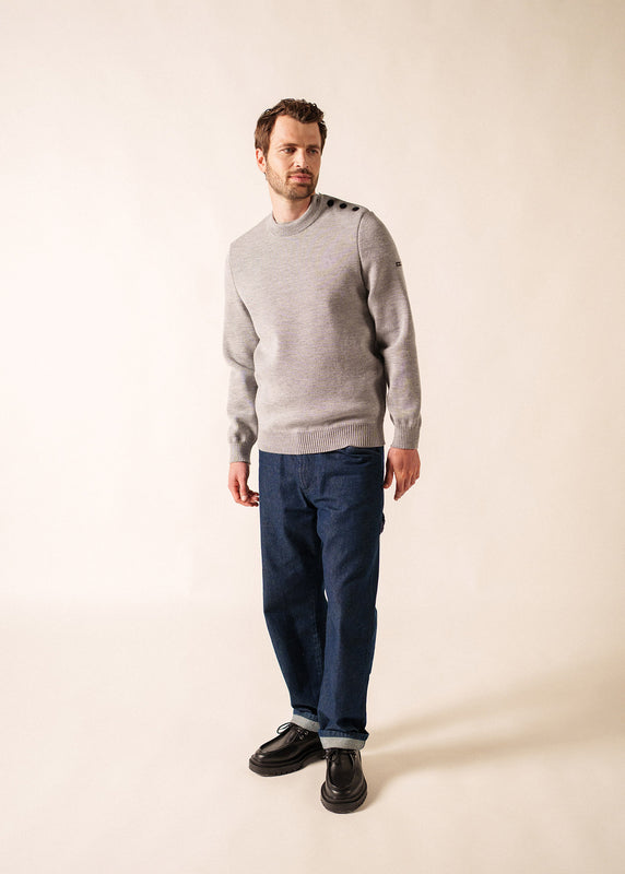 Saint James Cancale Sailor Jumper GRIS CLAIR