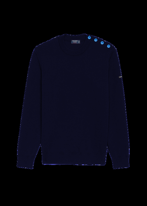 Saint James Cancale Sailor Jumper MARINE POP/PAON