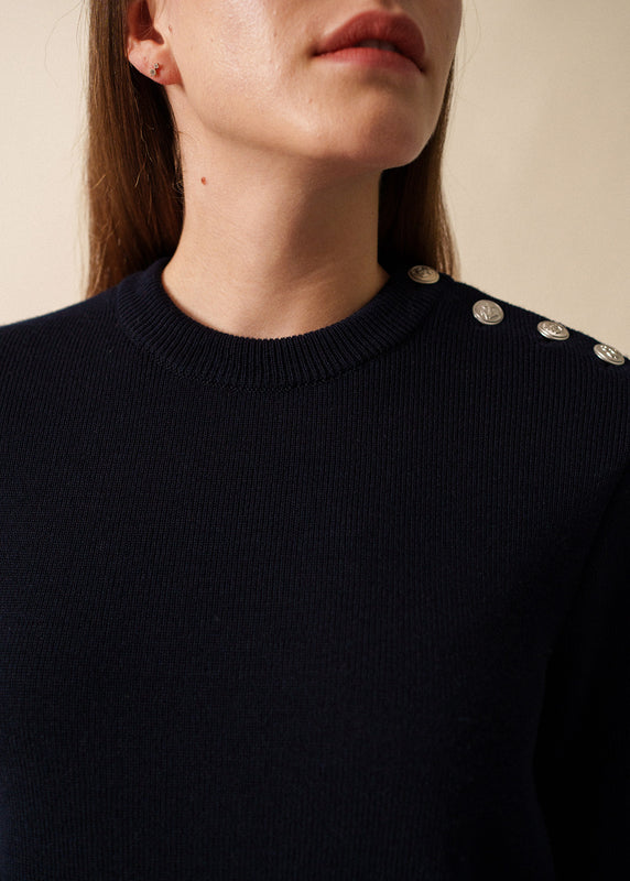 Saint James Cancale Sailor Jumper NAVY