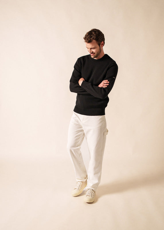 Saint James Cancale Sailor Jumper NOIR