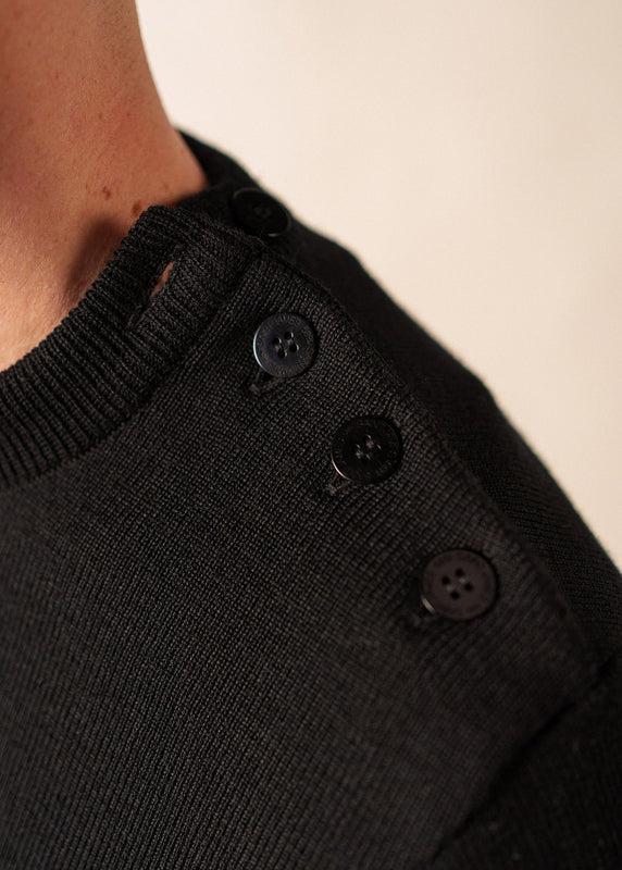 Saint James Cancale Sailor Jumper NOIR