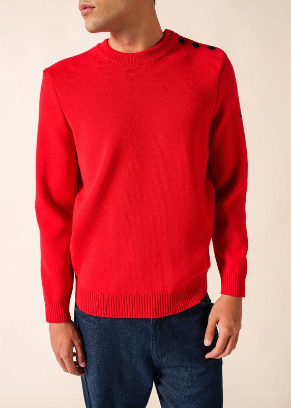 Saint James Cancale Sailor Jumper ROUGE