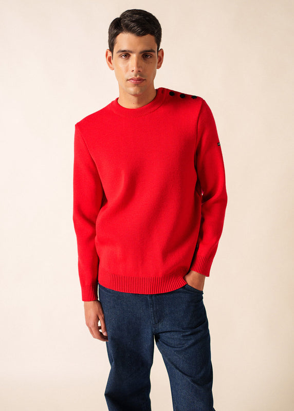 saint james Cancale sailor jumper ROUGE