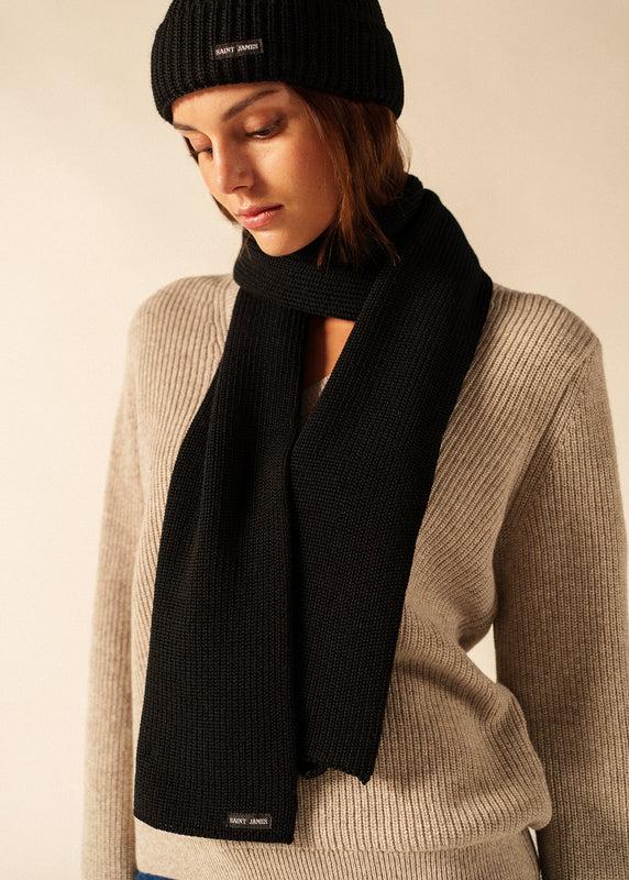 saint james Canoe scarf NOIR