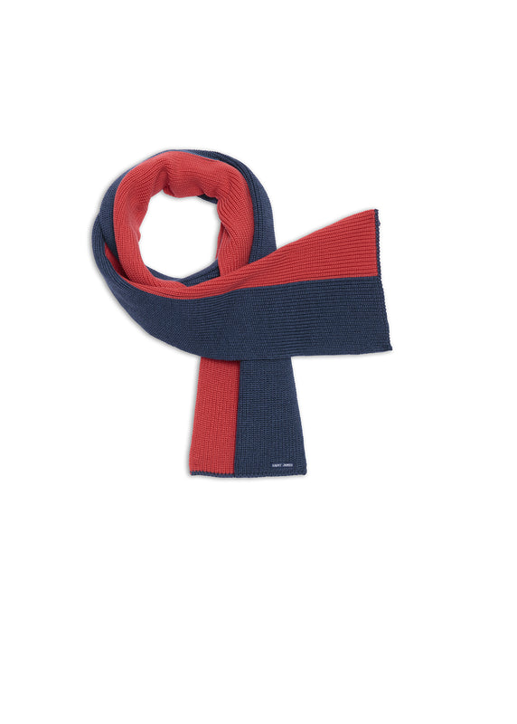 saint james Canoe Two-tone Wool Scarf JEAN/RODEO