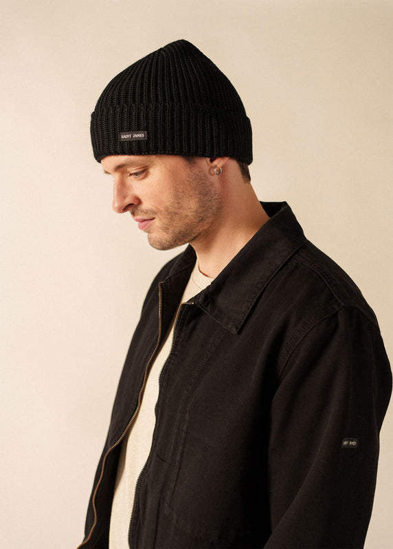 Saint James Canot Turn-up Hat NOIR