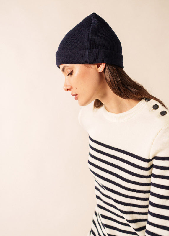 Saint James Cartier Sailor Hat MARINE