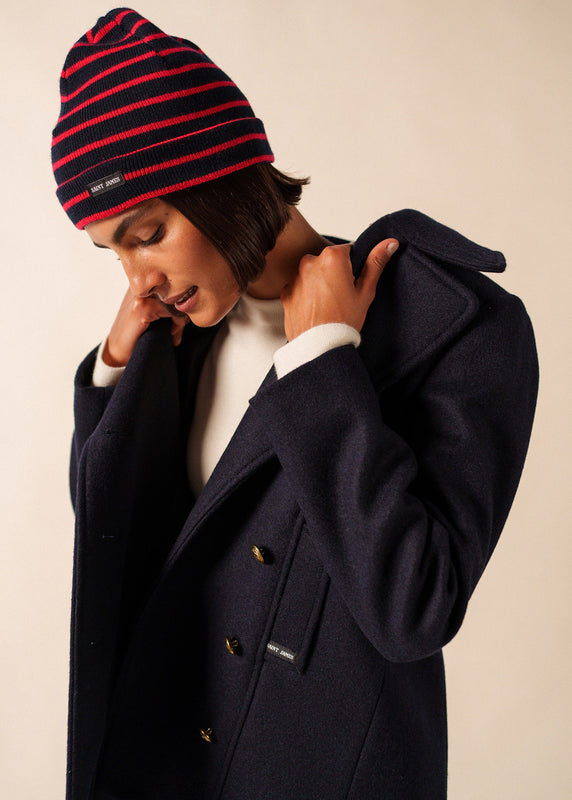 saint james Cartier striped sailor hat NAVY/TULIPE