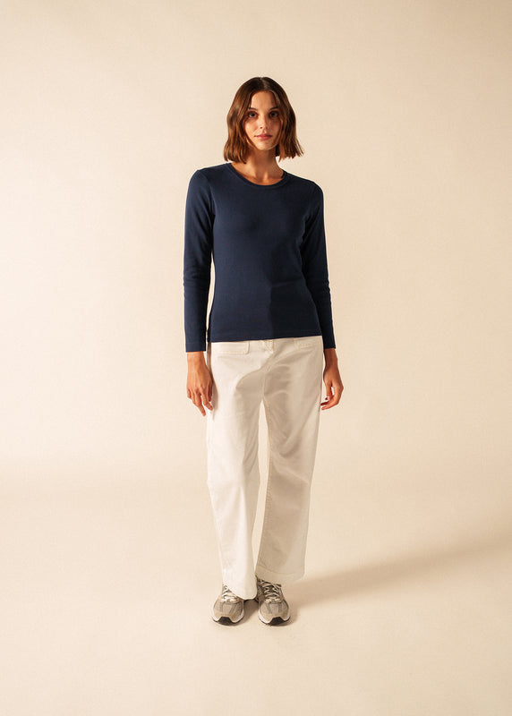 Saint James Celina Long Sleeve T-shirt MARINE