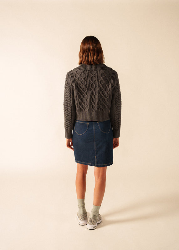 Saint James Césane Short Vest CHARCOAL