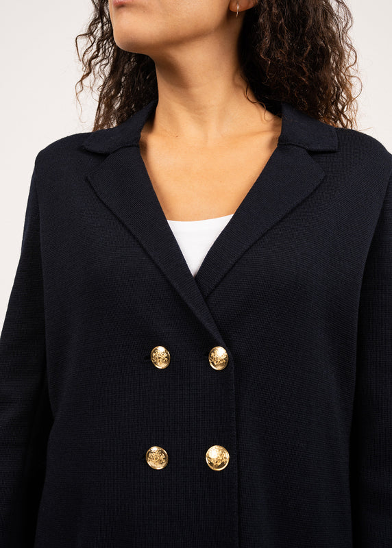 Saint James Charente Wool Blazer NAVY