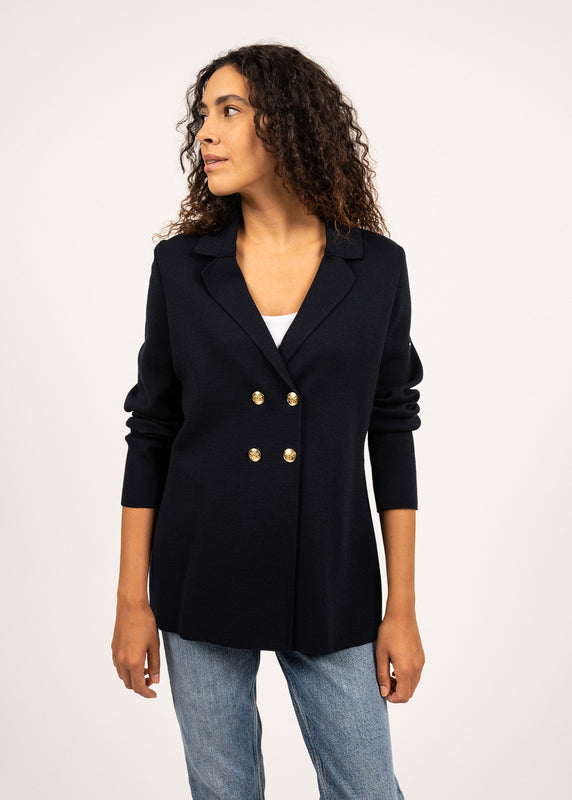 saint james Charente wool blazer NAVY