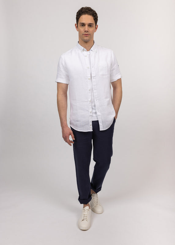 Saint James Clément Short Sleeve Shirt BLANC