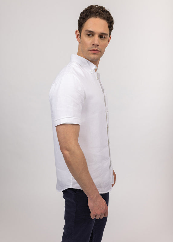 saint james Clément short sleeve shirt BLANC