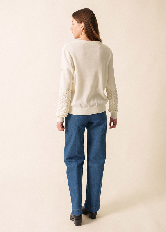 Saint James Cluses Jumper BLANC