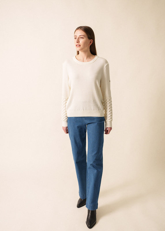 Saint James Cluses Jumper BLANC