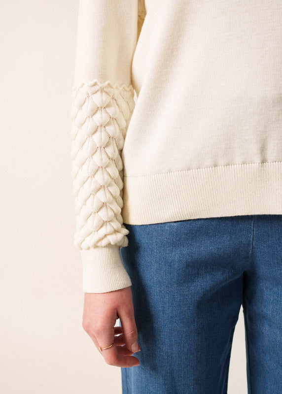 Saint James Cluses Jumper BLANC