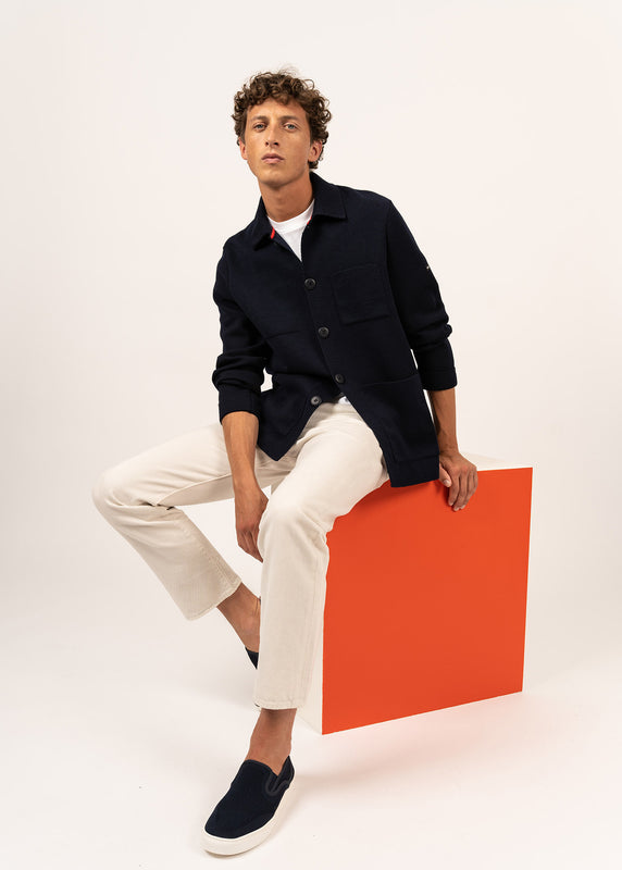 Saint James Cork Buttoned Jacket MARINE