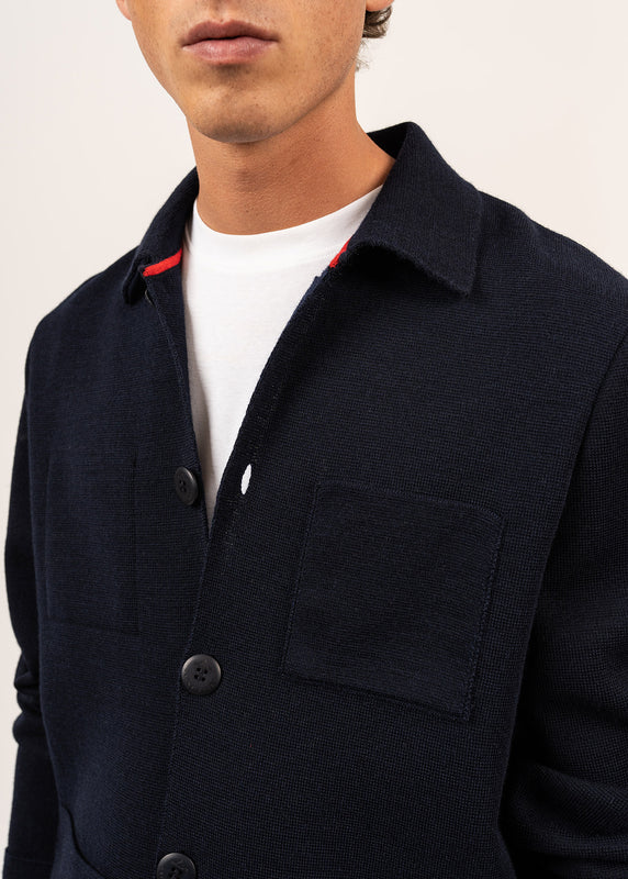 Saint James Cork Buttoned Jacket MARINE