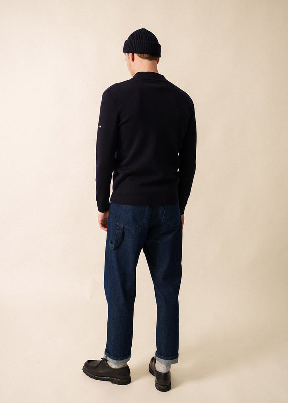 Saint James Creggan Cardigan NAVY/TONIC