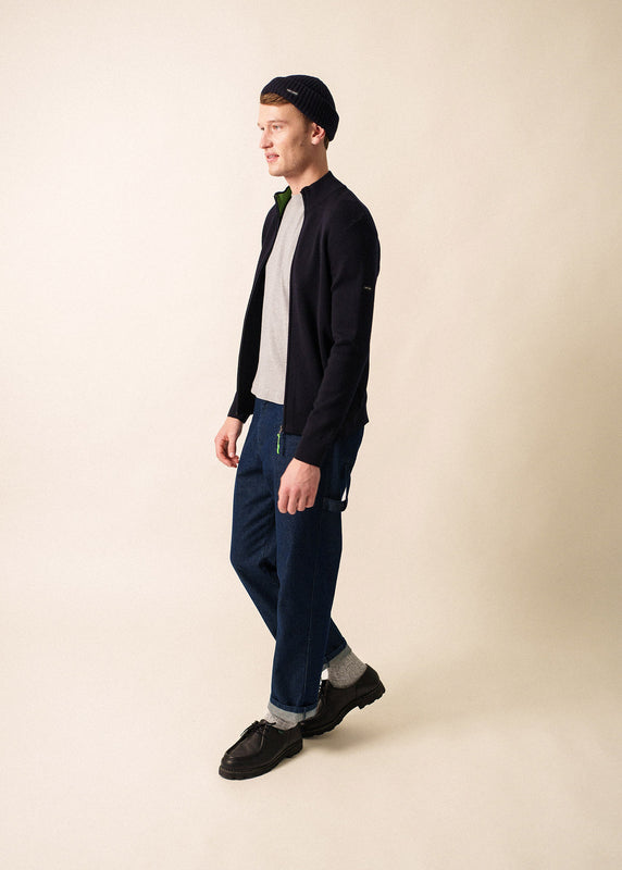 Saint James Creggan Cardigan NAVY/TONIC