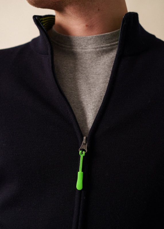 Saint James Creggan Cardigan NAVY/TONIC