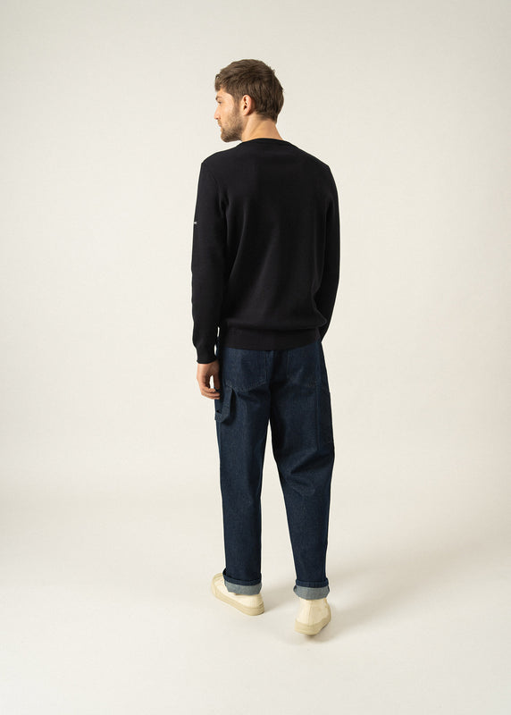 Saint James Cruiser Round Neck Jumper NAVY