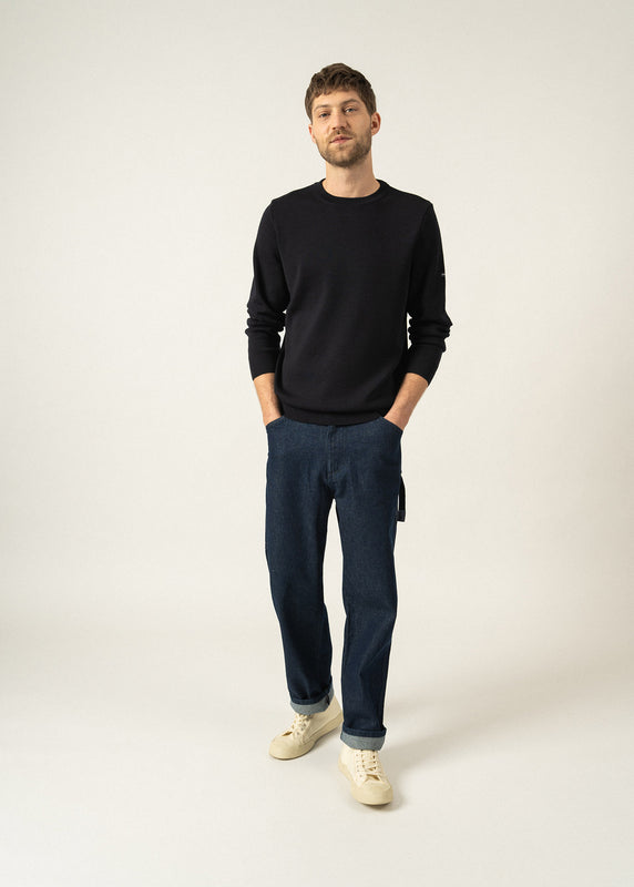 Saint James Cruiser Round Neck Jumper NAVY