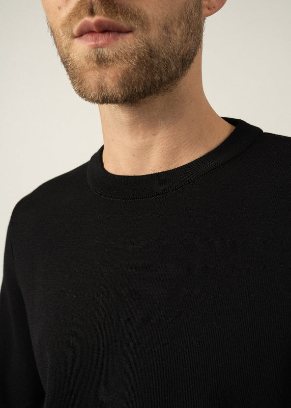 Saint James Cruiser Round Neck Jumper NOIR