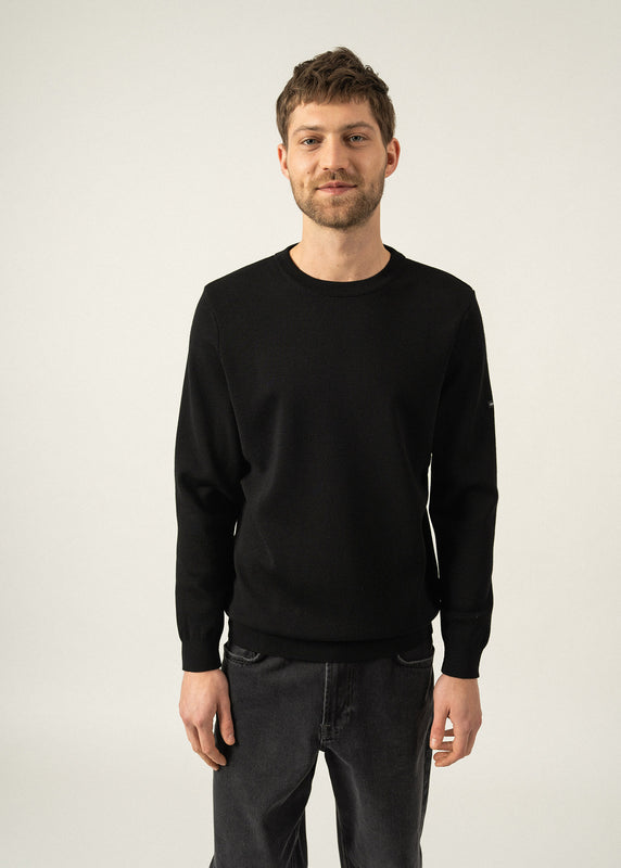 saint james Cruiser round neck jumper NOIR