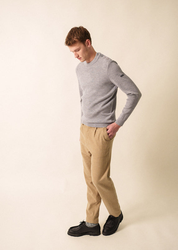 Saint James Dinan Sailor Jumper GRIS CLAIR