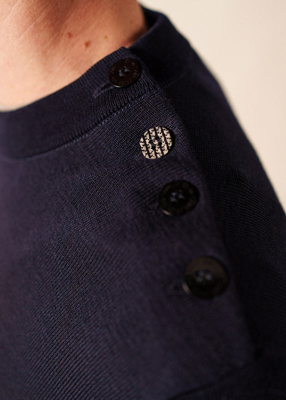 Saint James Dinan Sailor Jumper MARINE