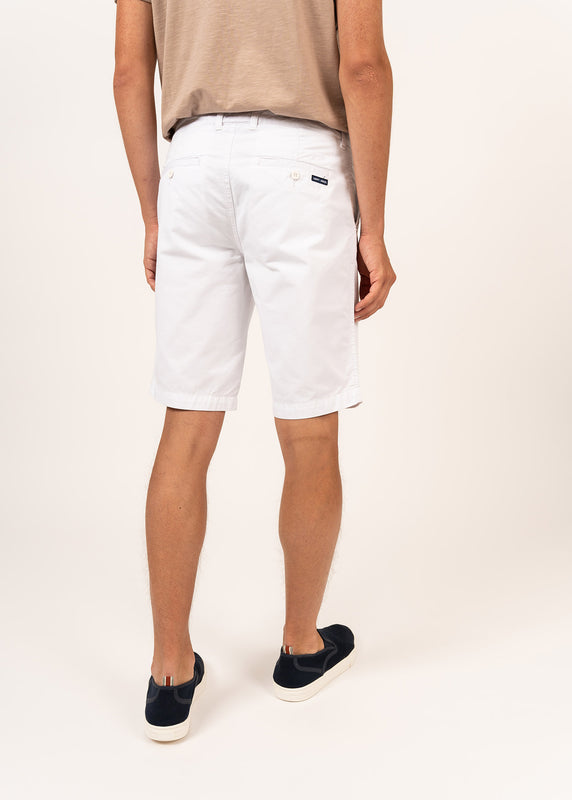 Saint James Doug Straight Bermuda Shorts BLANC