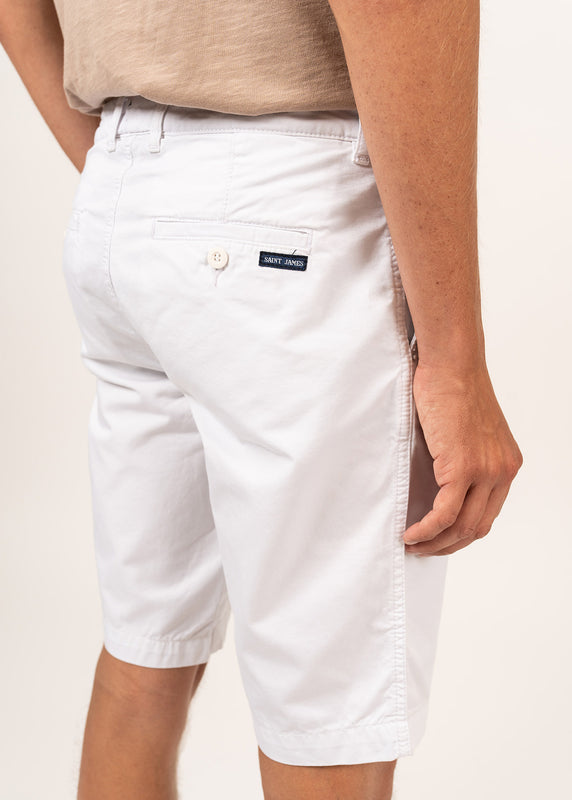 Saint James Doug Straight Bermuda Shorts BLANC