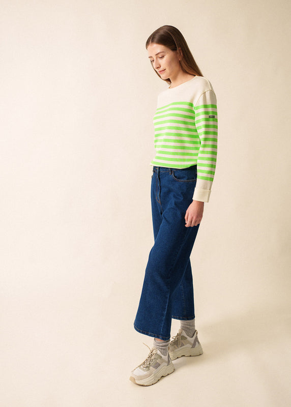 Saint James Ecrins Fluo Striped Jumper ECUME/TONIC