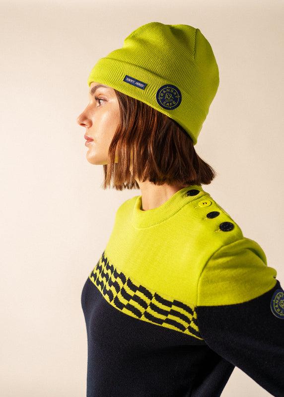 Saint James Espresso Beanie LIME